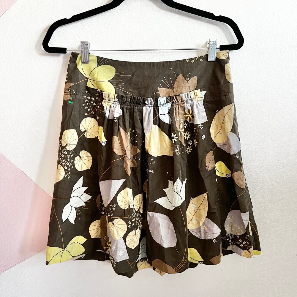 Vintage Floral Ruffle Skirt Y2K‎ Retro Indie Cottagecore Fairycore Small